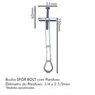 Bucha Drywall Sforbolt 1/4 C/100 C/Par Bucha Drywall Sforbolt 1/4 C/100 C/Par