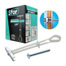 Bucha Gesso Drywall Sforbolt Com Parafuso 1/4 100pcs