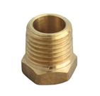 Bucha hexagonal de latão Homeplus+ 3/4" MPT x 3/8" FPT Bucha hexagonal de latão Homeplus+ 3/4" MPT x 3/8" FPT