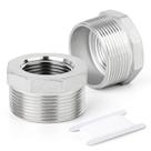 Bucha hexagonal redutora Goraguchi 304 em aço inoxidável 1,25x0,75