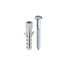 Bucha Nylon 6mm C/Paraf.Cab.Panela 10Pçs 3102 Bemfixa