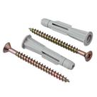 Bucha para Bases Ocas 6mm Parafuso Cabeça Chata Cartela 4 Peças - BUO039- FOX MIX
