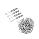 Bucha Plástica Com Parafuso Phillips 6mm 10 Peças