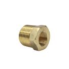 Bucha Redutora 1/2 NPT Macho x 1/4 NPT Fêmea para gás