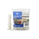 Bucha Sândalo Com Anel 8 mm Sândalo 100Pçs