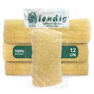 Bucha Vegetal Pedaço Slim Cuidados Com a Pele Banho Multiuso Pacote 12 Unidades