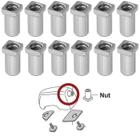 Buchas de Afinação Pearl S-71/12 Kit com 12 para Canoas de Bumbo (Atual DC-5FE/12)