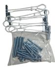 Buchas Usaf Bolt 1/4 Drywall Ou Blocos 20 Uni Com Parafuso - Branco