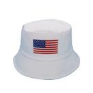 Bucket Hat American Flags Anime, unissex, casual, pescador de praia