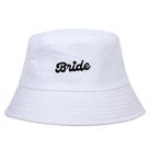 Bucket Hat Brides White Sun Hat Unissex 56-58 cm para mulheres e homens Bucket Hat Brides White Sun Hat Unissex 56-58 cm para mulheres e homens