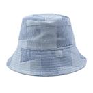 Bucket Hat, chapéu de sol unissex, lavado em jeans, 56-58 cm para mulheres e homens Bucket Hat, chapéu de sol unissex, lavado em jeans, 56-58 cm para mulheres e homens