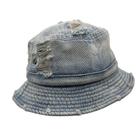 Bucket Hat, chapéu de sol unissex, lavado em jeans, 58-60 cm, cowboy Bucket Hat, chapéu de sol unissex, lavado em jeans, 58-60 cm, cowboy