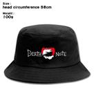 Bucket Hat Deaths Notes Anime Unissex Casual Beach Fisherman