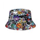 Bucket Hat Graffitis Anime Unissex Casual Beach Fisherman's S