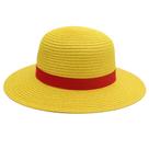 Bucket Hat Luffy Straw Hat Chapéu de sol unissex de 58 cm para mulheres e homens Bucket Hat Luffy Straw Hat Chapéu de sol unissex de 58 cm para mulheres e homens