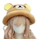 Bucket Hat Rilakkumas Anime Plush, praia casual unissex