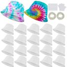 Bucket Hat Silkfly Cotton White para tingir gravata, pacote com 20 unidades