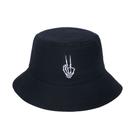 Bucket Hat Skeleton Hands Sun Hats, unissex, 58 cm, algodão Bucket Hat Skeleton Hands Sun Hats, unissex, 58 cm, algodão