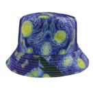 Bucket Hat Van Goghs Starrys Skys Oils Anime Unissex Casual