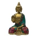 Buda de Bronze e Mosaico 10 cm