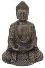 Buda Hindu Grande Budismo Meditação de Resina Ouro Velho