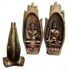 Buda Hindu Mão Esotérico Imagem Estátua Resina Sidarta