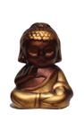 Buda Hindu Tibetano Tailandês Em Cerâmica Dourado com 17cm Buda Hindu Tibetano Tailandês Em Cerâmica Dourado com 17cm