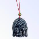 Buda preto Feg Shui 45 mm para pendurar em resina Buda preto Feg Shui 45 mm para pendurar em resina