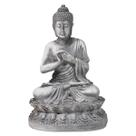 Buda Tibetano Hindu Estátua Decorativa Zen Cinza De Resina Buda Tibetano Hindu Estátua Decorativa Zen Cinza De Resina