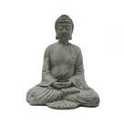 Buddha para jardim de resina 16cm x 10,5cm x 20,5cm
