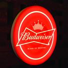 Budweiser luminoso de led com marcas de cervejas para bar boteco area gourmet
