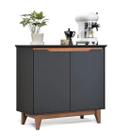 Buffet 2 portas flow preto