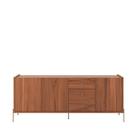 Buffet 3 Portas 3 Gavetas Jasper 184 cm - Canella c/ Champanhe Buffet 3 Portas 3 Gavetas Jasper 184 cm - Canella c/ Champanhe