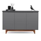 Buffet 3 Portas Flow Cinza