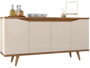 Buffet 4 Portas c/ Nichos Grace Off White/Cedro