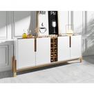 Buffet 4 Portas C- Prateleiras Luna 1,90 Branco-cedro Buffet 4 Portas C- Prateleiras Luna 1,90 Branco-cedro