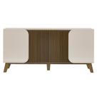 Buffet 4 Portas Sala de Jantar 160 cm 4505 Off White Pinho ARLY