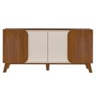 Buffet 4 Portas Sala De Jantar 160 Cm 4506 Cedro Off White Arly Cedro Off White