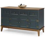 Buffet Antoine 4 Portas e 4 Gavetas Azul Petróleo 150cm - 67879