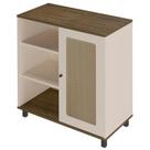 Buffet Aparador 1 Porta 80 Cm 4520 Pinho Off White Arly