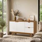 Buffet Aparador 100% MDF 2 Portas 2 Gavetas 150cm Vicenza