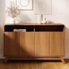 Buffet Aparador 125cm 4 Portas Orgânico Marlo Nature Z56 - Mpozenato Buffet Aparador 125cm 4 Portas Orgânico Marlo Nature Z56 - Mpozenato
