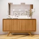 Buffet Aparador 160cm 4 Portas Orgânico Cecy Nature Z56 - Mpozenato