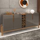 Buffet Aparador 190cm 4 Portas com Adega Lizz