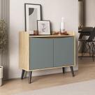 Buffet Aparador 2 Portas Retrô 88cm