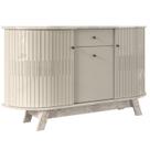 Buffet Aparador 3 Portas 136 cm Monza Calacata Off White MADETEC