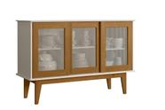 Buffet Aparador 3 Portas De Correr Design Moderno Cores Variadas MDF/MDP/PINUS