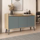 Buffet Aparador 3 Portas Retrô 130cm