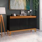 Buffet Aparador 3 Portas Ripado Astúrias 136cm