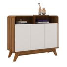 Buffet Aparador 3 Portas Vicenzo MDP Nature/OffWhite G21 - Gran Belo